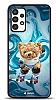 Dafoni Art Samsung Galaxy A13 Skating Teddy Bear Klf