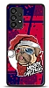 Dafoni Art Samsung Galaxy A53 5G Christmas Pug Klf