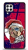 Dafoni Art Samsung Galaxy M32 Christmas Pug Klf