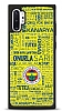 Dafoni Glossy Samsung Galaxy Note 10 Plus Lisanslı Fenerbahçe Sarı-Lacivert Tipografi Kılıf