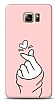 Samsung Galaxy Note 5 Pink Finger Heart Klf