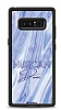 Dafoni Glossy Samsung Galaxy Note 8 Kiiye zel Simli Cornflower Mermer Klf