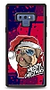Dafoni Art Samsung Galaxy Note 9 Christmas Pug Klf