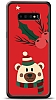 Dafoni Art Samsung Galaxy S10 Christmas Bear Klf
