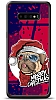 Dafoni Art Samsung Galaxy S10 Christmas Pug Klf