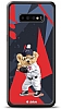 Dafoni Art Samsung Galaxy S10 Plus Baseball Bear Klf