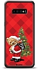 Dafoni Art Samsung Galaxy S10 Santa Bear Klf
