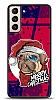 Dafoni Art Samsung Galaxy S21 Christmas Pug Klf