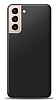 Samsung Galaxy S21 Siyah Mat Silikon Klf