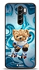 Dafoni Art Xiaomi Redmi Note 8 Pro Skating Teddy Bear Klf