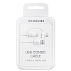 Samsung EP-DG930DWEGWW Orjinal USB Type C ve Micro USB Data Kablosu 1m - Resim: 3