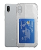 Samsung Galaxy A02 Kartlkl Kamera Korumal effaf Siyah Rubber Klf