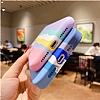 Samsung Galaxy A02s Rainbow Lansman Krmz-Mor Silikon Klf - Resim 6