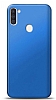 Samsung Galaxy A11 Mavi Mat Silikon Klf