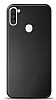 Samsung Galaxy A11 Metal Siyah Rubber Klf