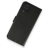 Samsung Galaxy A12 / M12 Kamera Korumal Czdanl Siyah Deri Klf - Resim 1