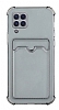 Samsung Galaxy A12 / M12 Kartlkl Kamera Korumal effaf Siyah Rubber Klf