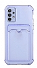 Samsung Galaxy A13 Kartlkl Kamera Korumal effaf Mor Rubber Klf