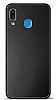 Samsung Galaxy A20 / A30 Metal Siyah Rubber Klf