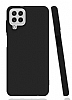Samsung Galaxy A22 4G Mat Siyah Silikon Klf