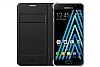 Samsung Galaxy A3 2016 Czdanl Yan Kapakl Siyah Deri Klf - Resim 2