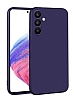 Samsung Galaxy A34 Kamera Korumal Mat Lacivert Silikon Klf
