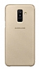 Samsung Galaxy A6 Plus 2018 Orjinal Kapakl Gold Klf - Resim: 5