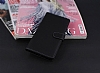 Samsung Galaxy A7 Czdanl Yan Kapakl Siyah Deri Klf - Resim 1