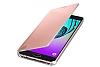 Samsung Galaxy A7 2016 Orjinal Clear View Uyku Modlu Rose Gold Klf - Resim: 3