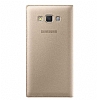 Samsung Galaxy A7 Orjinal Uyku Modlu Pencereli Gold Klf - Resim 3