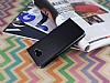 Samsung Galaxy A8 2016 Czdanl Yan Kapakl Siyah Deri Klf - Resim 2