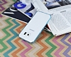 Eiroo Samsung Galaxy S6 Edge Mavi Silikon Kenarl Kristal Klf - Resim: 2