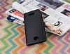 HTC Desire 616 Czdanl Yan Kapakl Siyah Deri Klf - Resim 1