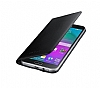 Samsung Galaxy E7 Orjinal Flip Wallet Siyah Klf - Resim: 3
