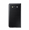 Samsung Galaxy E7 Orjinal Flip Wallet Siyah Klf - Resim: 1
