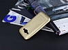 Samsung Galaxy J1 Metalik Noktal Gold Silikon Klf - Resim: 1