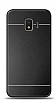 Samsung Galaxy J2 Core Metal Siyah eritli Rubber Klf