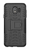 Samsung Galaxy J4 Sper Koruma Standl Siyah Klf - Resim: 4