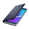 Samsung Galaxy J5 2017 Czdanl Yan Kapakl Siyah Deri Klf - Resim 1