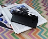 Samsung Galaxy J5 Czdanl Yan Kapakl Siyah Deri Klf - Resim: 3