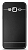 Samsung Galaxy J7 Metal Siyah eritli Rubber Klf