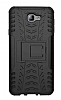 Samsung Galaxy J7 Prime / J7 Prime 2 Sper Koruma Standl Siyah Klf - Resim: 4