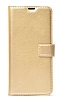 Kar Deluxe Samsung Galaxy M51 Kapakl Czdanl Gold Deri Klf