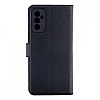 Samsung Galaxy M52 5G Kamera Korumal Czdanl Siyah Deri Klf - Resim: 1