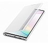Samsung Galaxy Note 10 Orjinal Clear View Uyku Modlu Beyaz Klf - Resim: 1