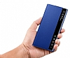 Samsung Galaxy Note 10 Plus Orjinal Clear View Uyku Modlu Mavi Klf - Resim: 1