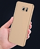 Samsung Galaxy Note 5 Tam Kenar Koruma Gold Rubber Klf - Resim 6