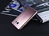 Samsung Galaxy Note 5 Metalik Rose Gold Silikon Klf - Resim 2