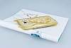 Samsung Galaxy Note 5 Tal Standl Gold Kedi Silikon Klf - Resim: 2
