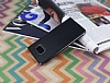 Samsung Galaxy Note FE Czdanl nce Yan Kapakl Siyah Deri Klf - Resim: 2